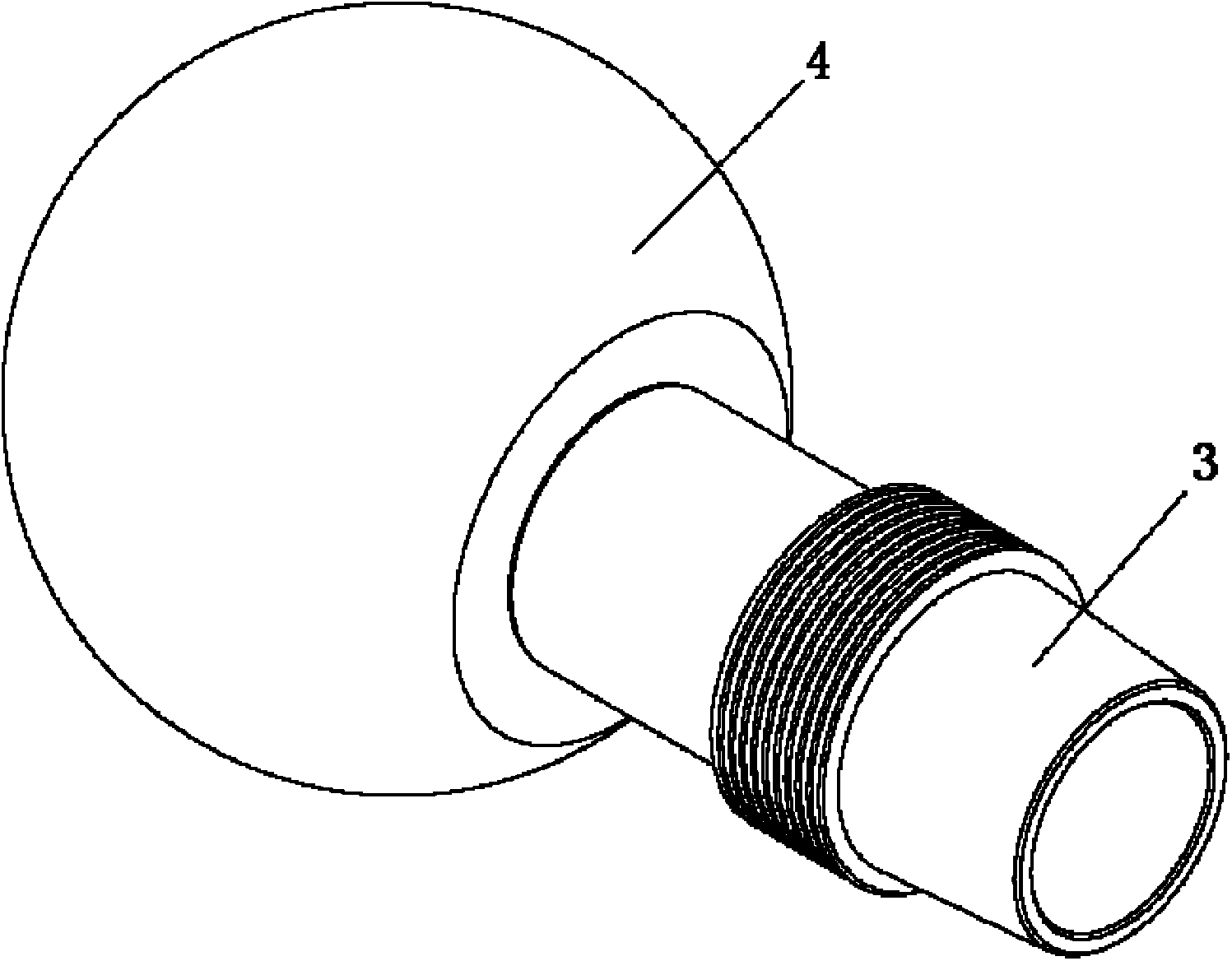 Composite material pipe fitting joint