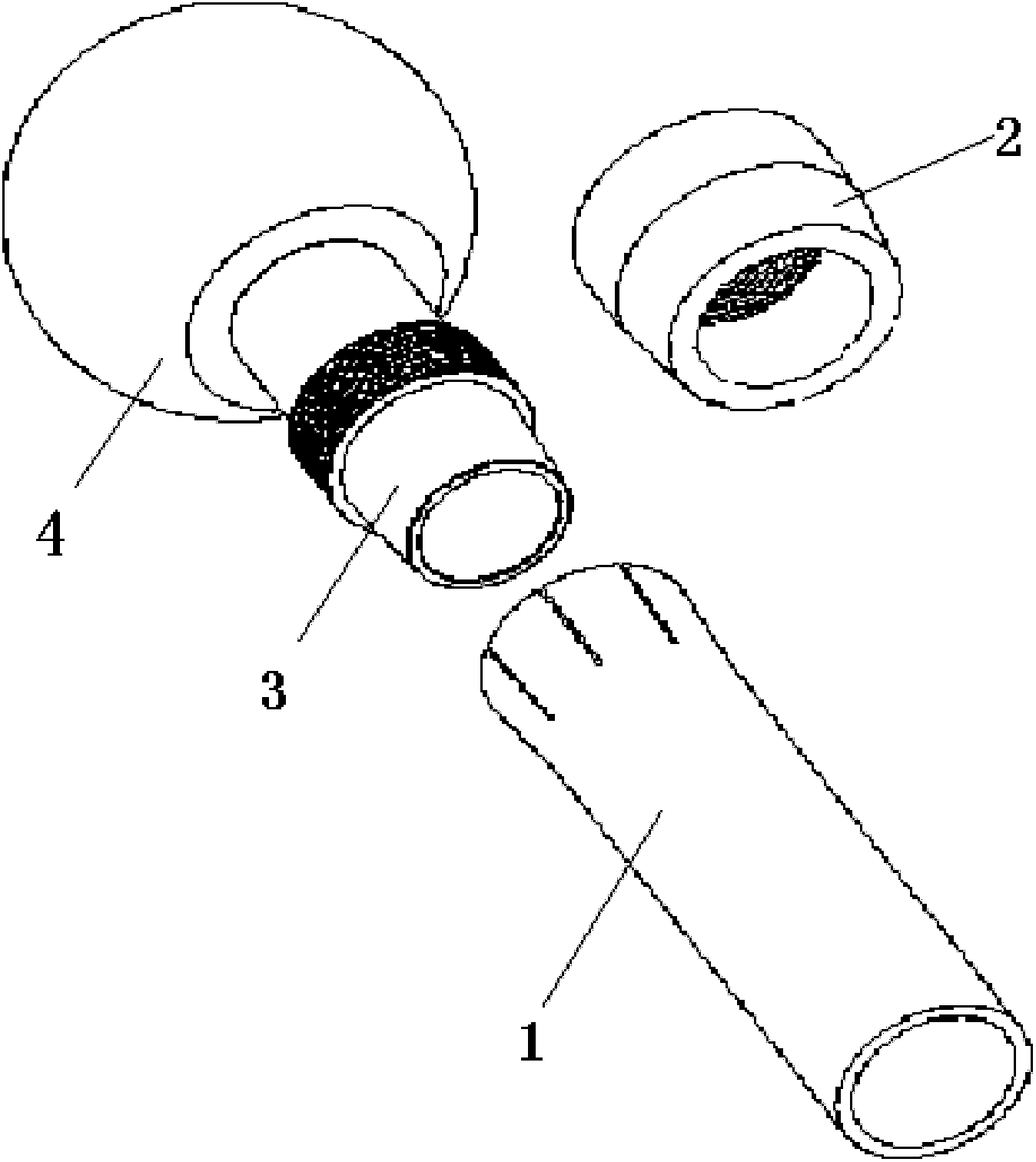 Composite material pipe fitting joint