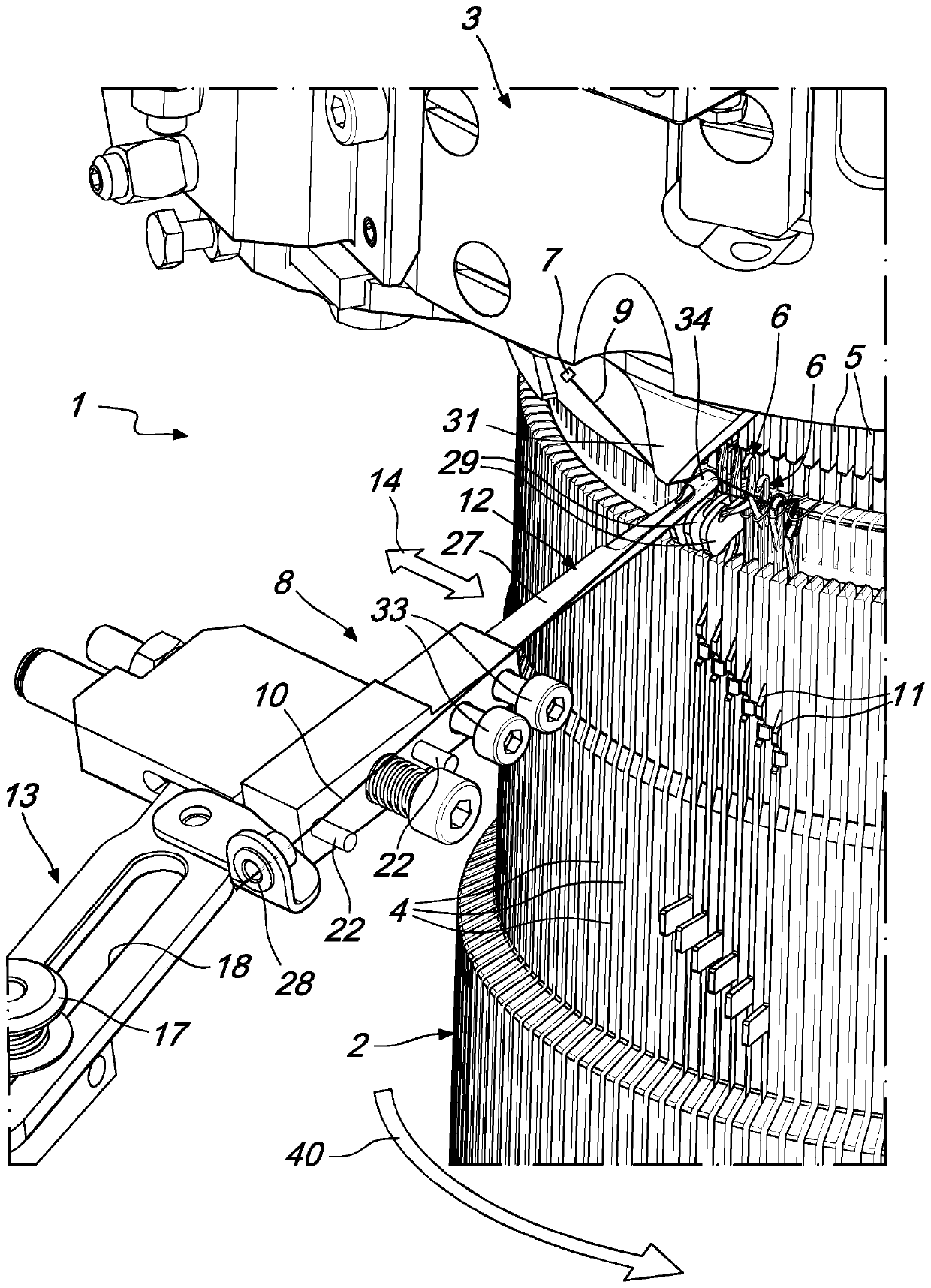 Circular hosiery knitting machines, especially double-cylinder knitting machines, for yarn guides in plated knitting