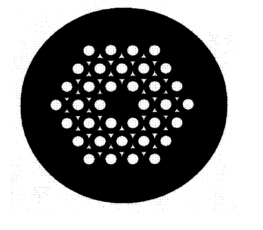 Taper microstructure optical fiber high-order mode filter