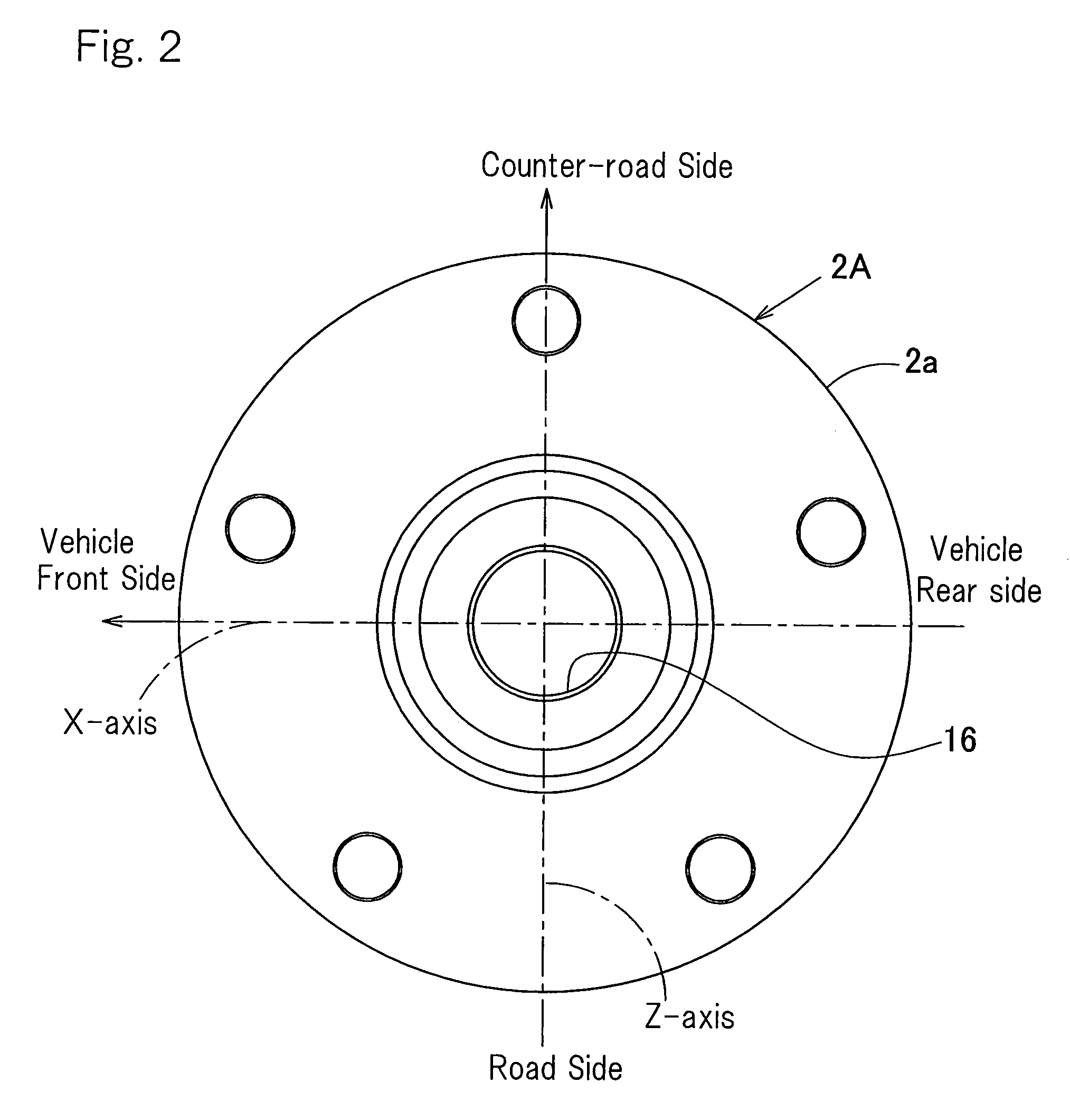 Sensor-incorporated wheel support bearing assembly