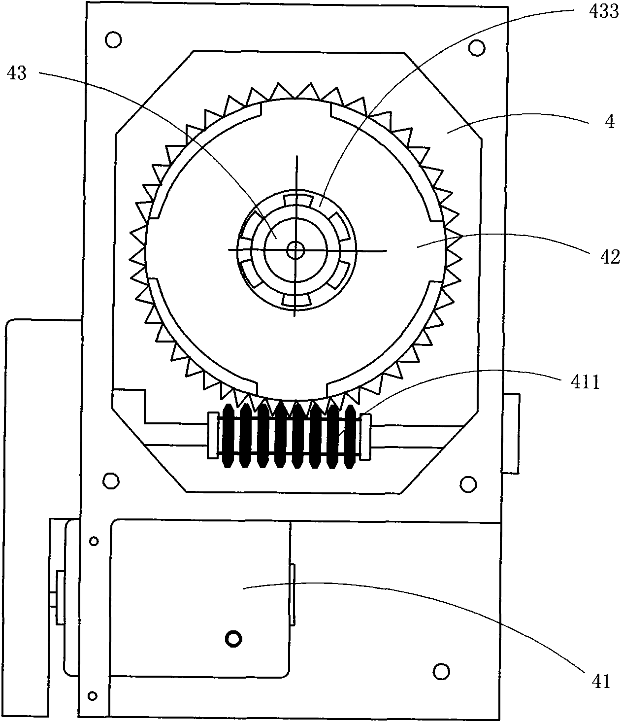 Manual and electrical integral operating mechanism of 10KV vacuum circuit breaker