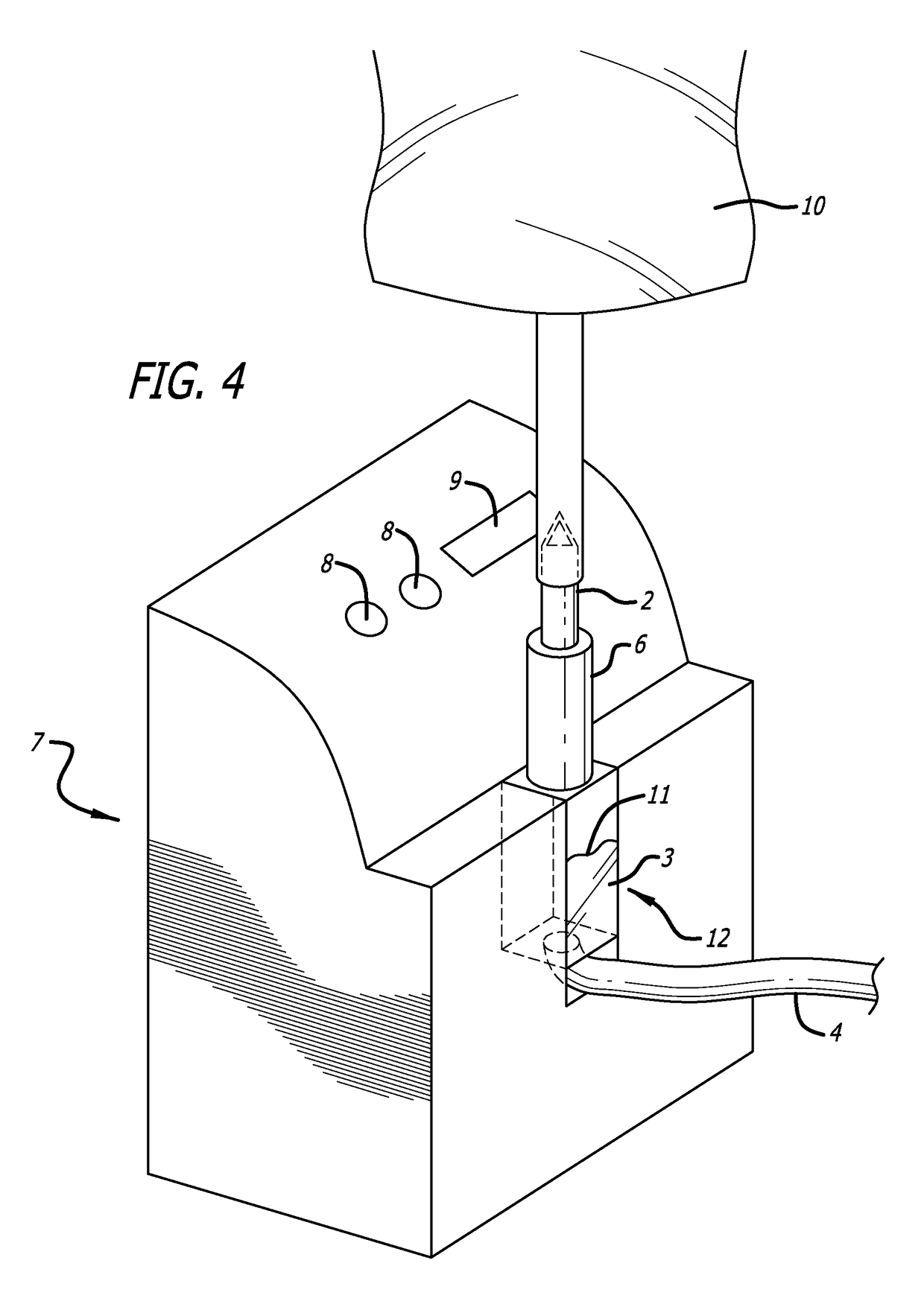 Infusion set and adapter for spectroscopic analysis of pharmaceuticals