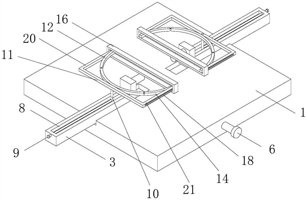 A detection jig convenient for the use of various specifications of auto parts