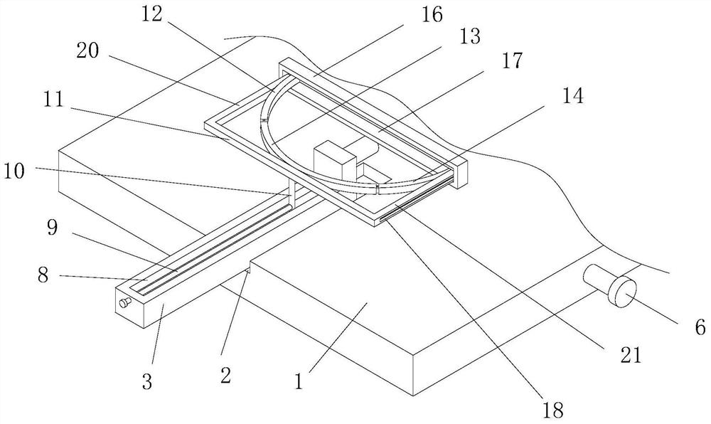 A detection jig convenient for the use of various specifications of auto parts