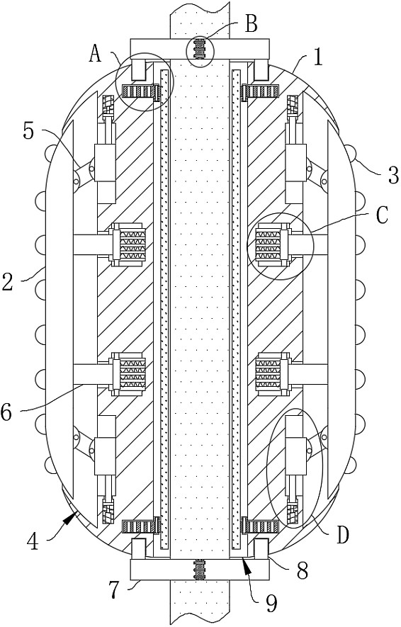 Anti-deformation elastic casing centralizer