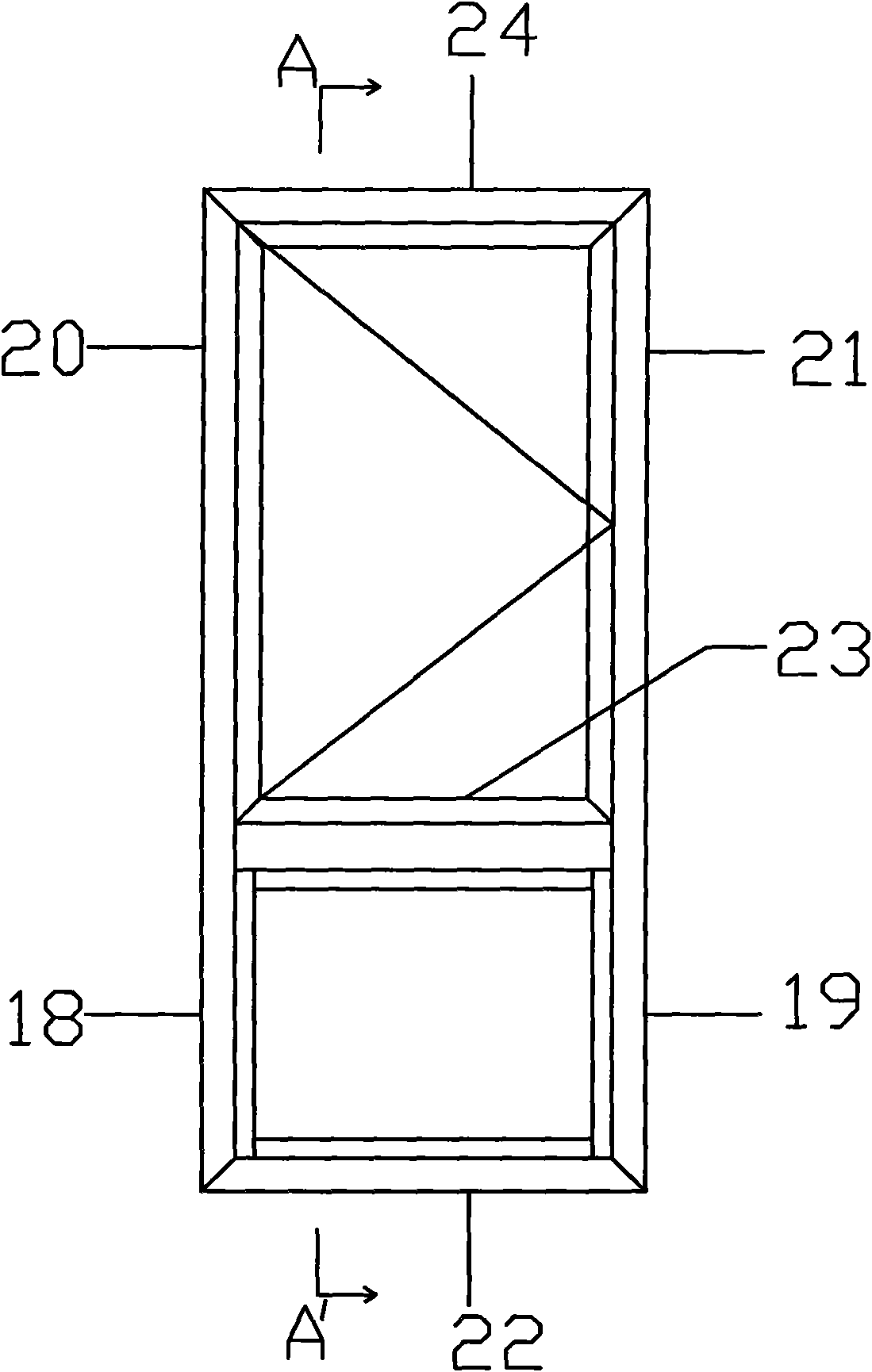 Frame-hiding three-glass energy-saving sound insulating window and manufacture method thereof