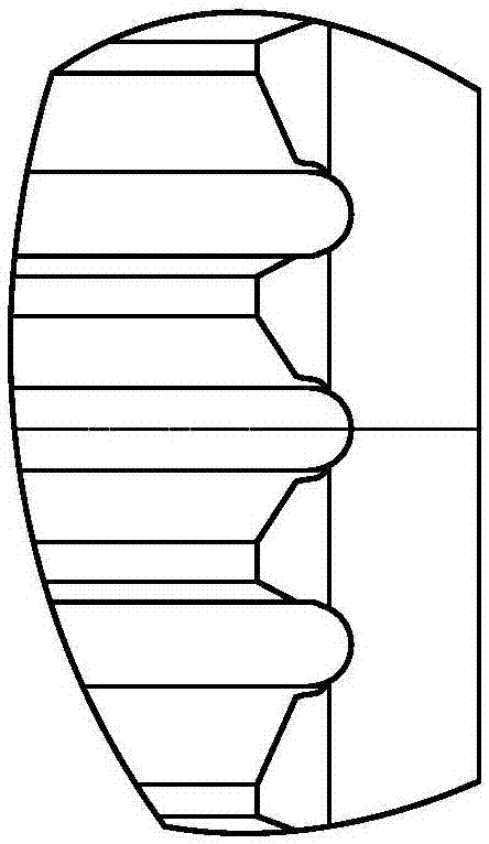 Pushing gear tooth machining technological method