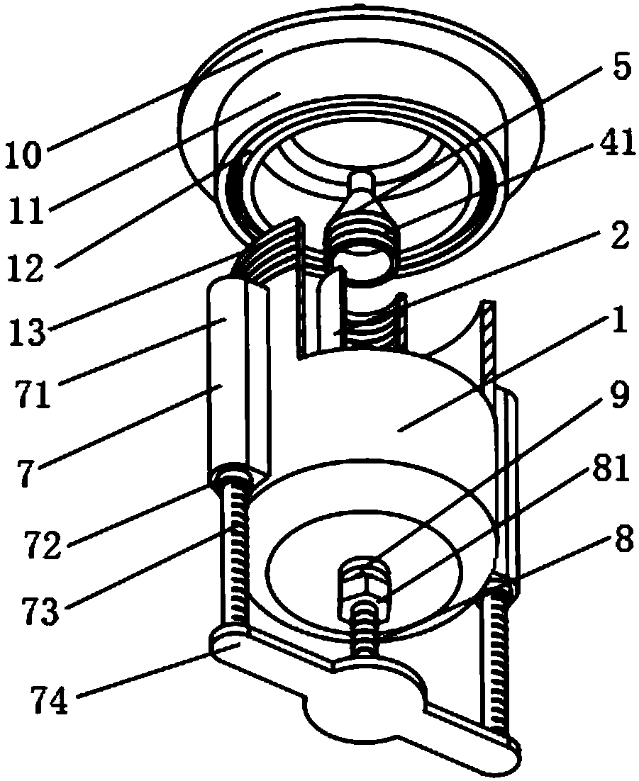 Drug feeding device used for pediatric nursing