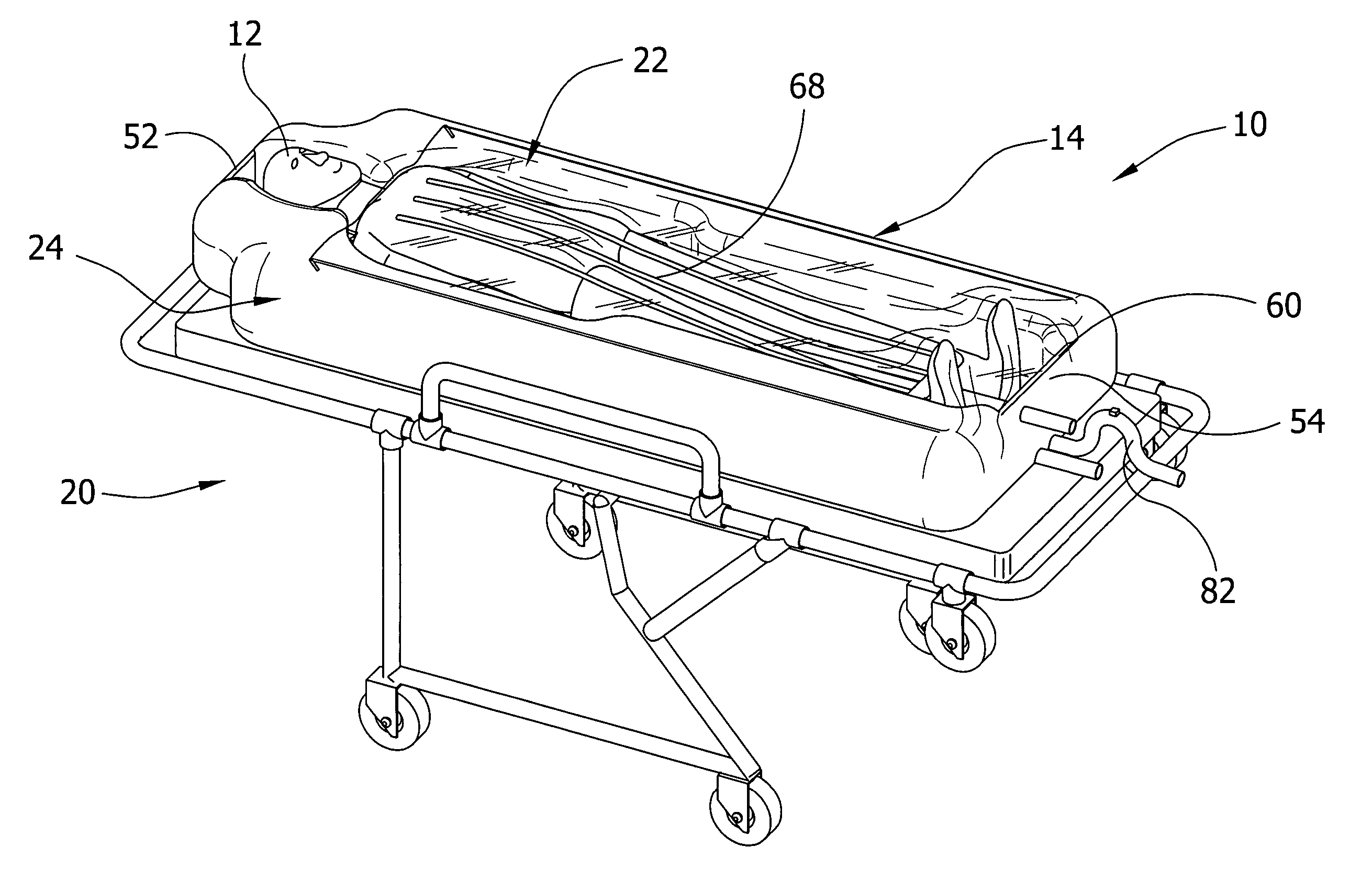 Apparatus for altering the body temperature of a patient