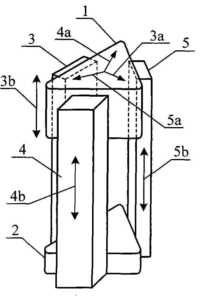 Stepper for juxtaposedly pushing three or four piezoelectrics and scanning probe microscope body thereof