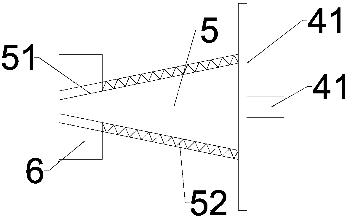 Pipe machining supporting device with elastic supporting and fixing functions