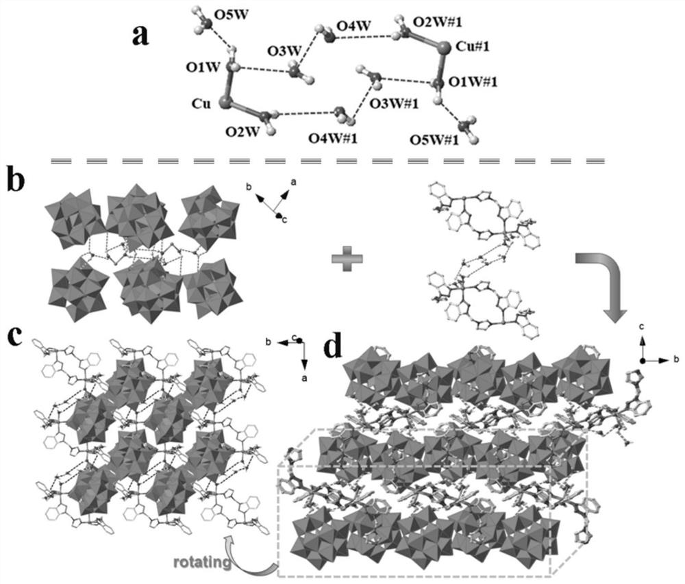 Phosphomolybdic acid supramolecular polymer with water-assisted hydrogen bond conductive network structure