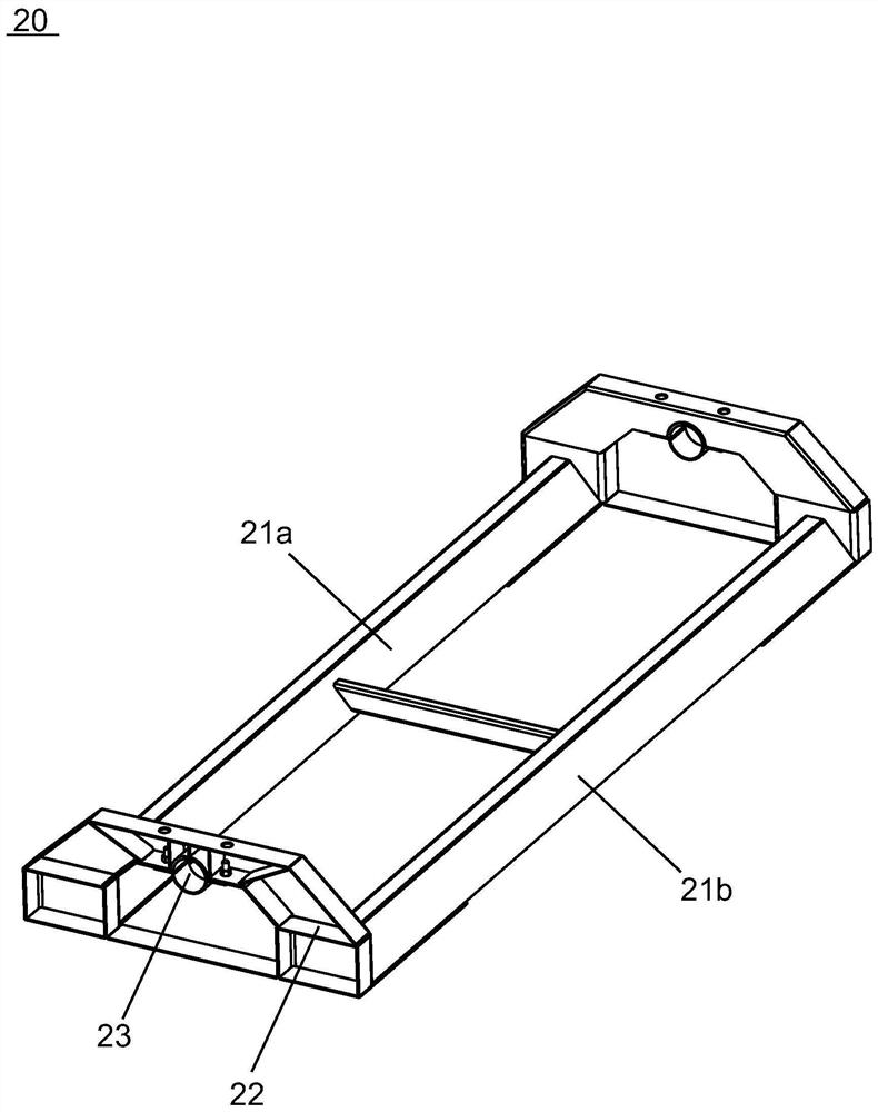 Car transport frame for container and container with same