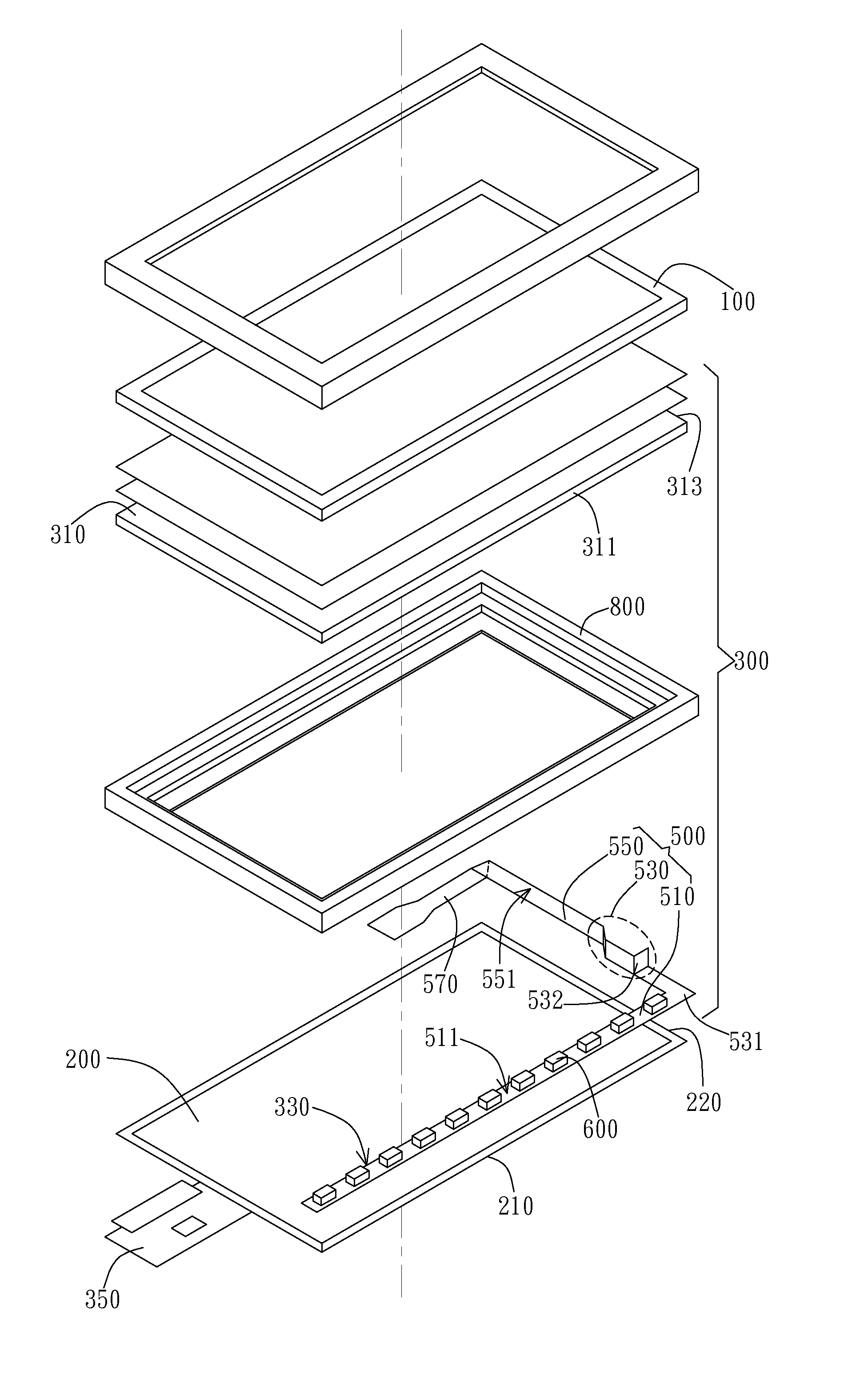 Backlight Module with Low Electromagnetic Interference and Display Device Using the Same