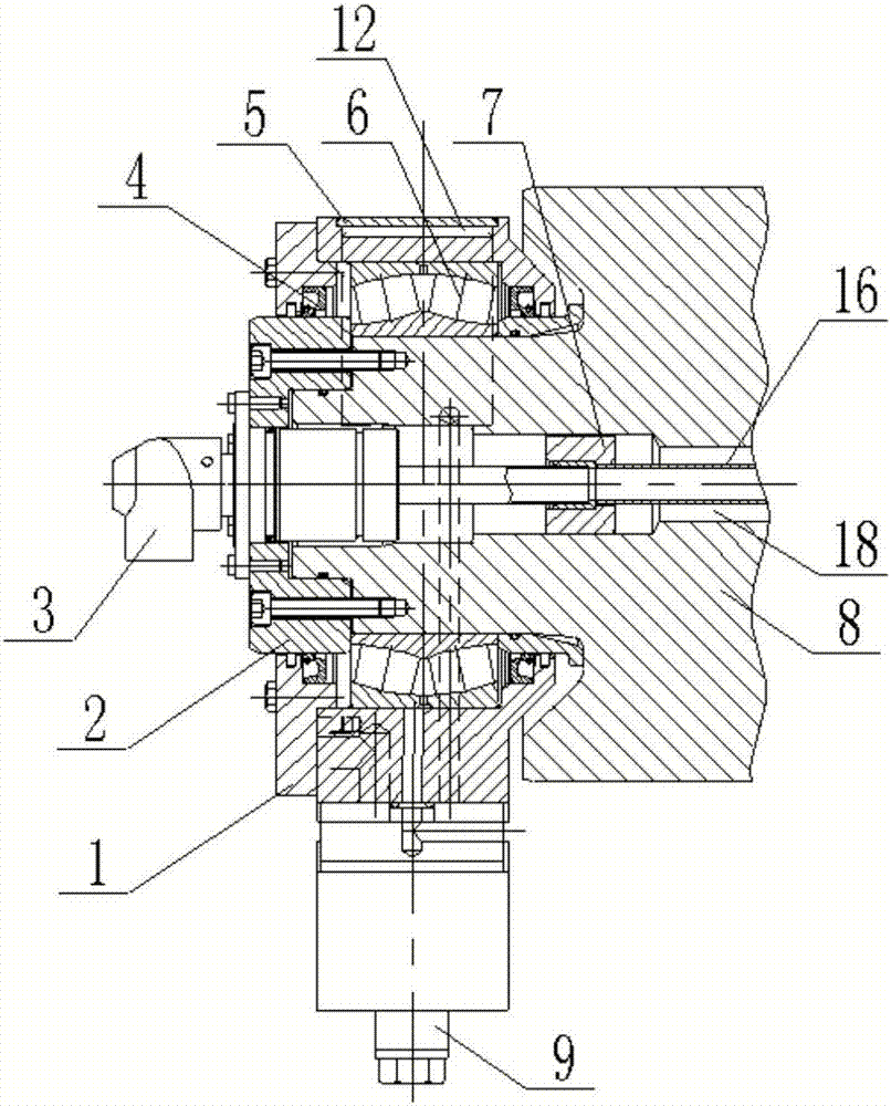 Cooling water circulating device for continuous casting roller set