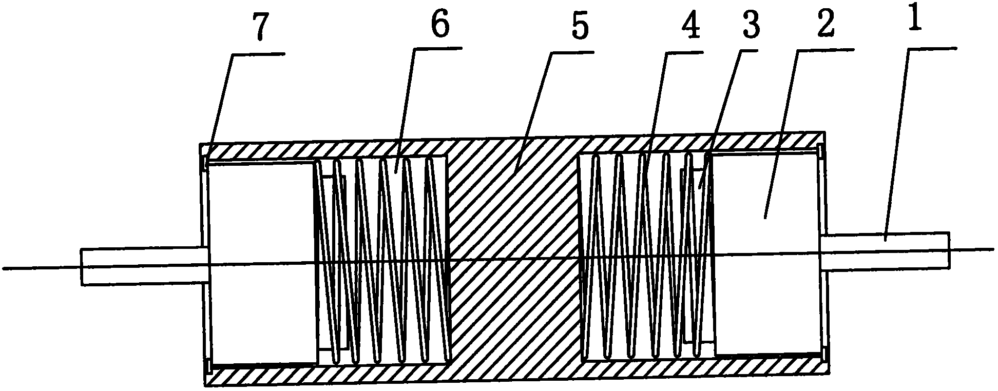 Cushioning type ball winding rod device