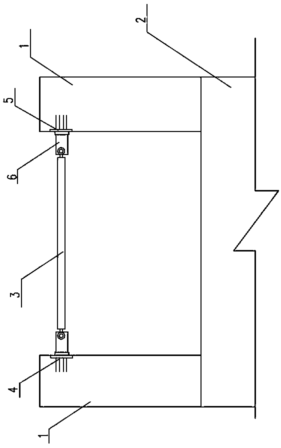 Gate pier connection structure of marine construction in high seismic intensity region and construction method thereof