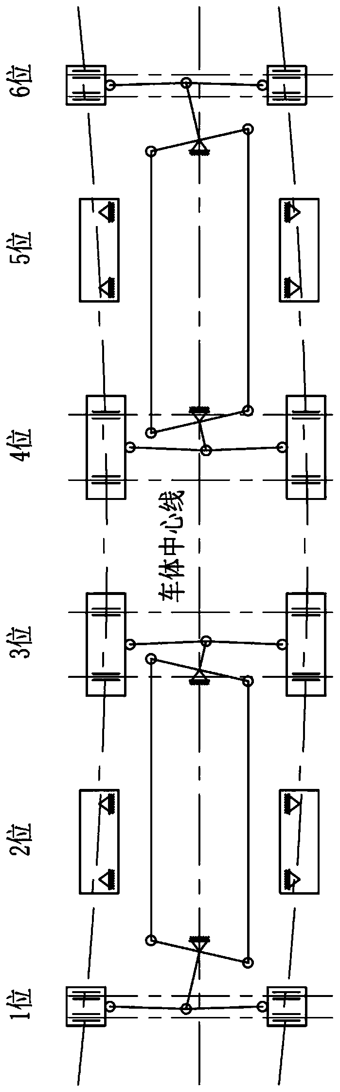 Bidirectional self-locking unlocking device suitable for medium-low-speed maglev train