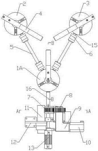 Three-jaw self-centering chuck clamping device