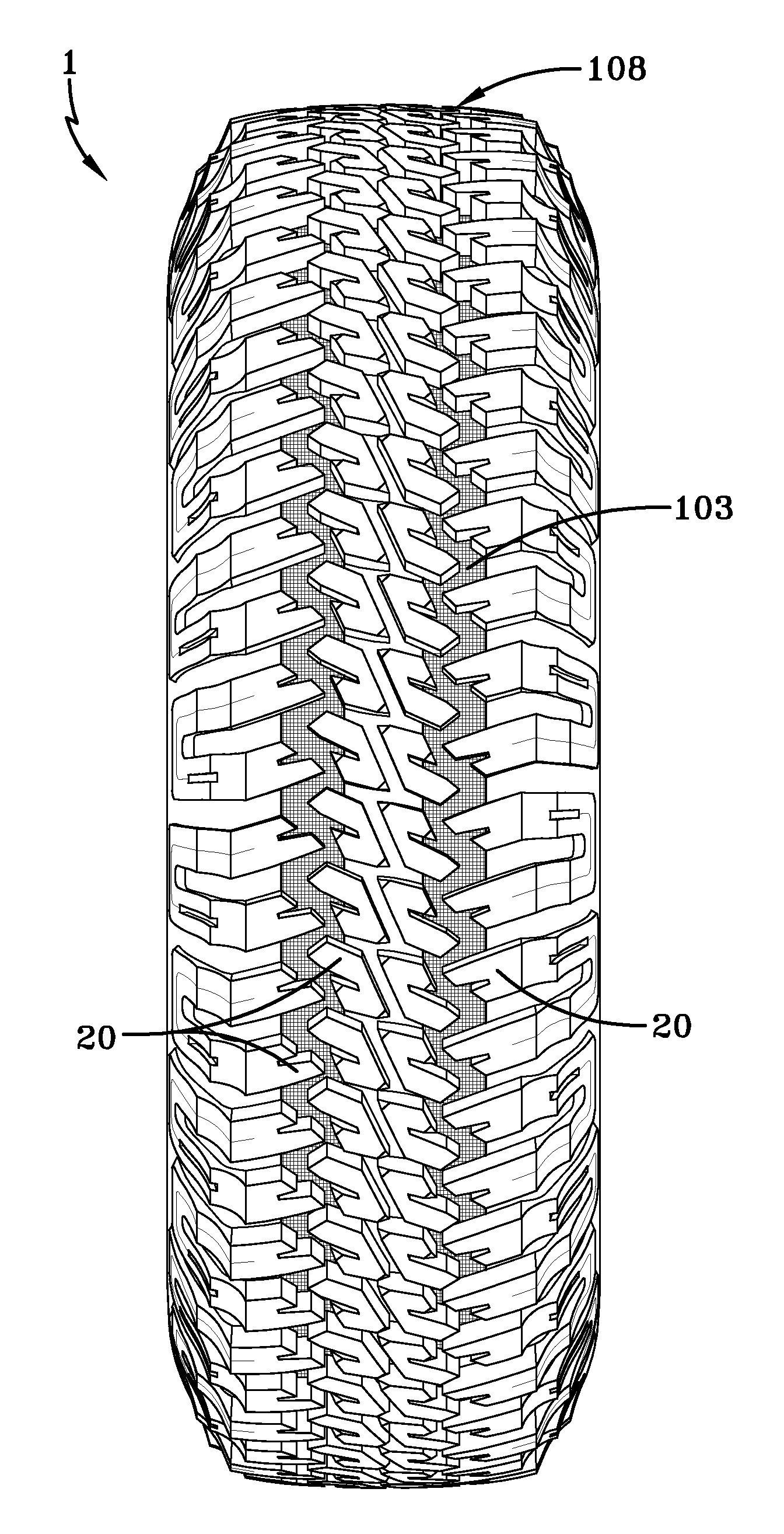 Tire tread discharge grooves with textured bases
