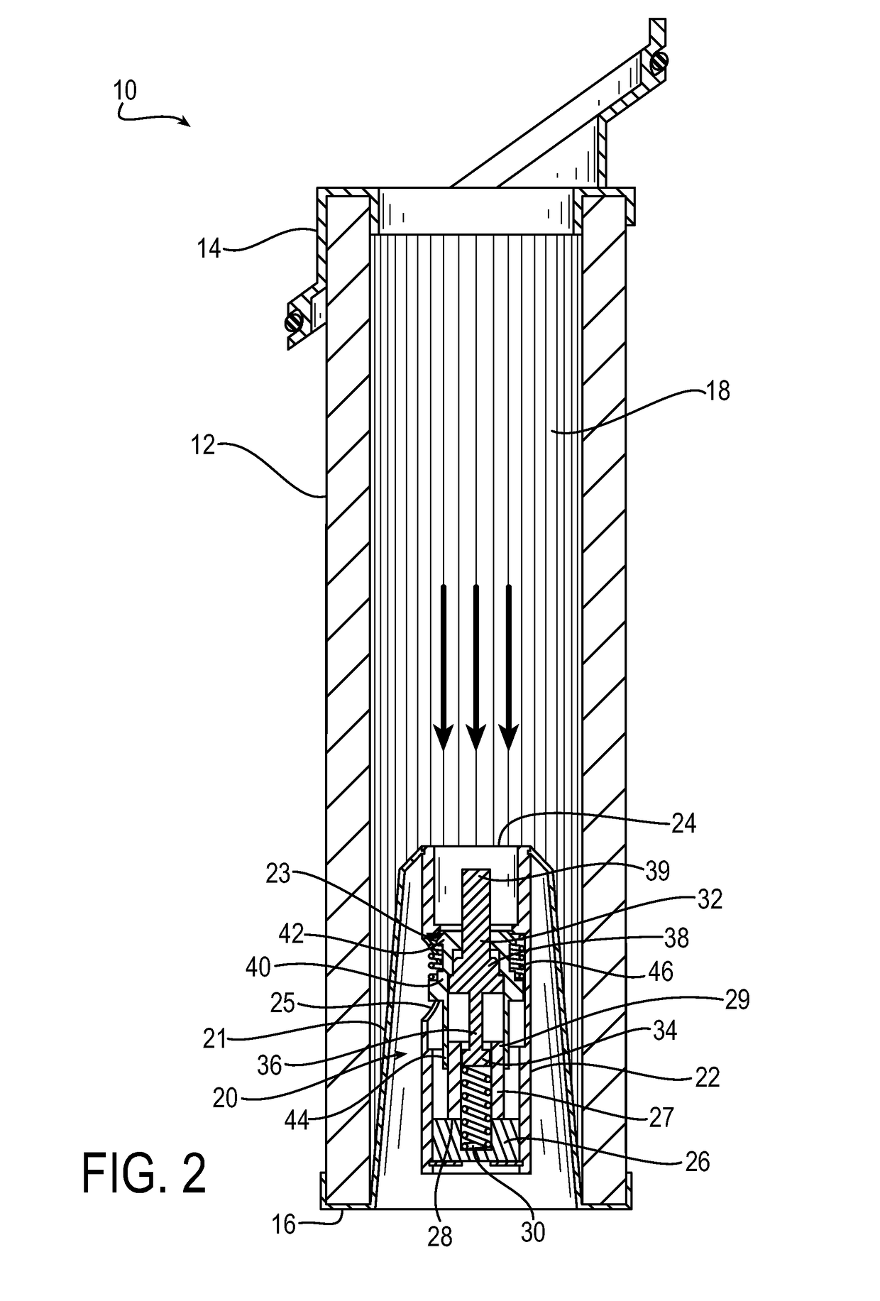 Fluid filter with thermal control and pressure bypass