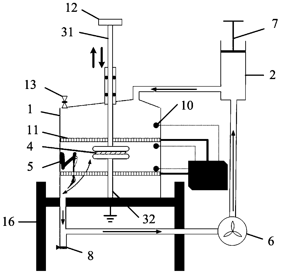 Experimental device and sampling method for combined electric heating and aging of transformer copper oil paper system