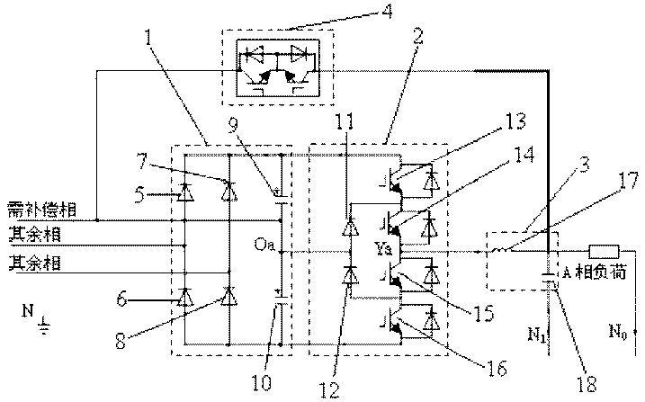 Series connection type voltage transient variation compensation control circuit and control method