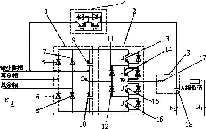 Series connection type voltage transient variation compensation control circuit and control method