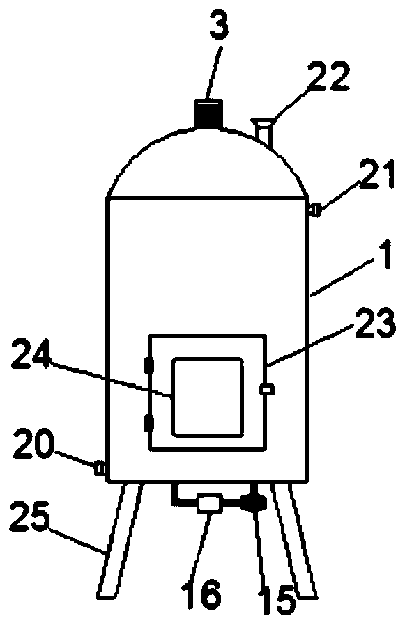 Fermentation production apparatus for edible fungus fermented food