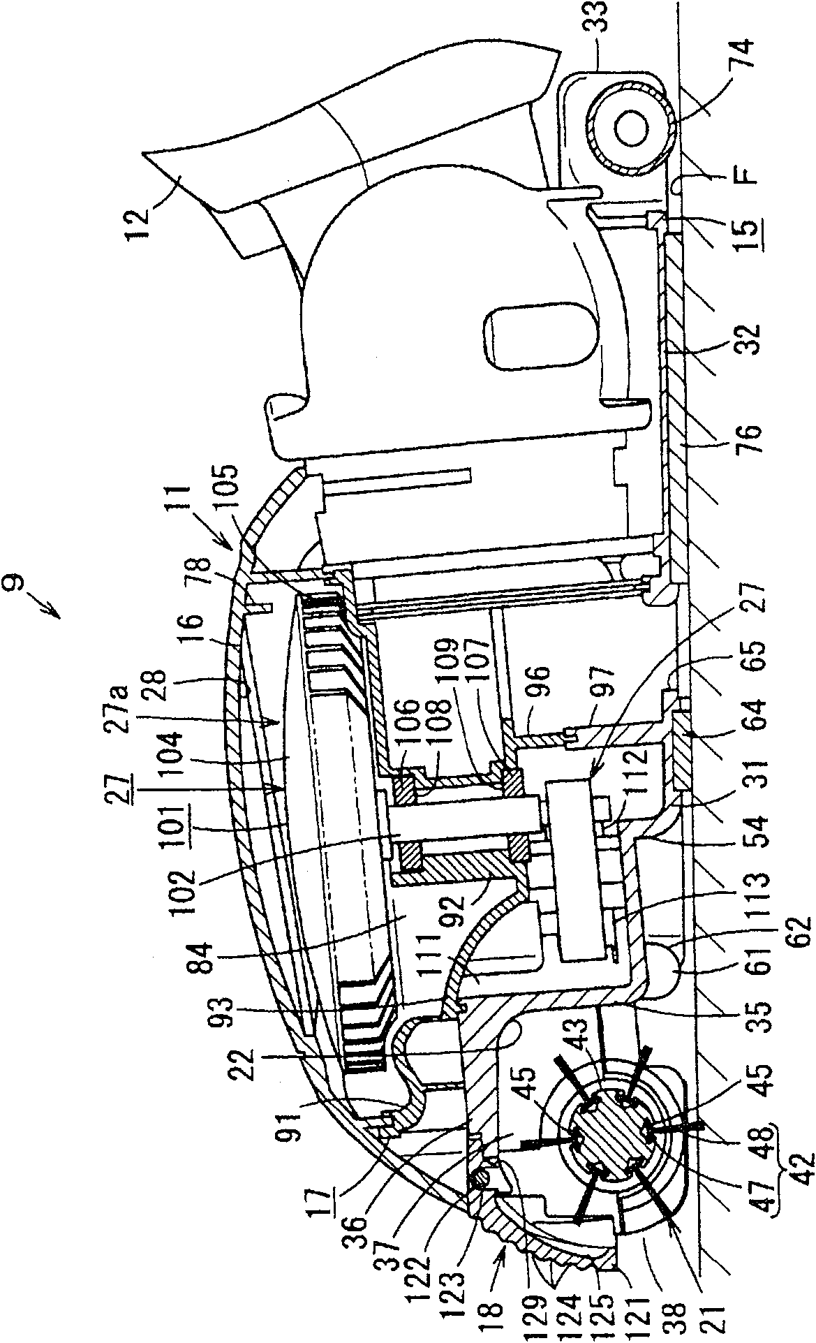 Electric cleaner and suction mouth body