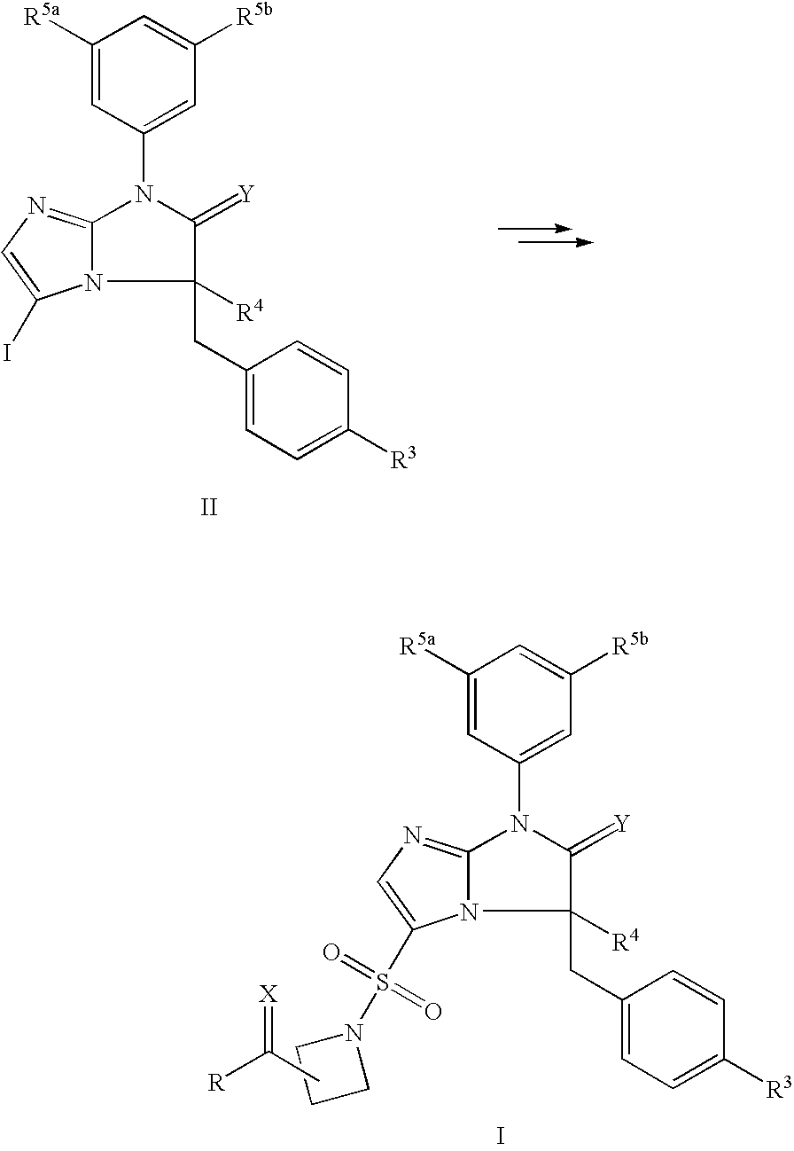 DERIVATIVES OF [6,7-DIHYDRO-5H-IMIDAZO[1,2-a]IMIDAZOLE-3-SULFONYL]-AZETIDINE-CARBOXYLIC ACIDS, ESTERS AND AMIDES