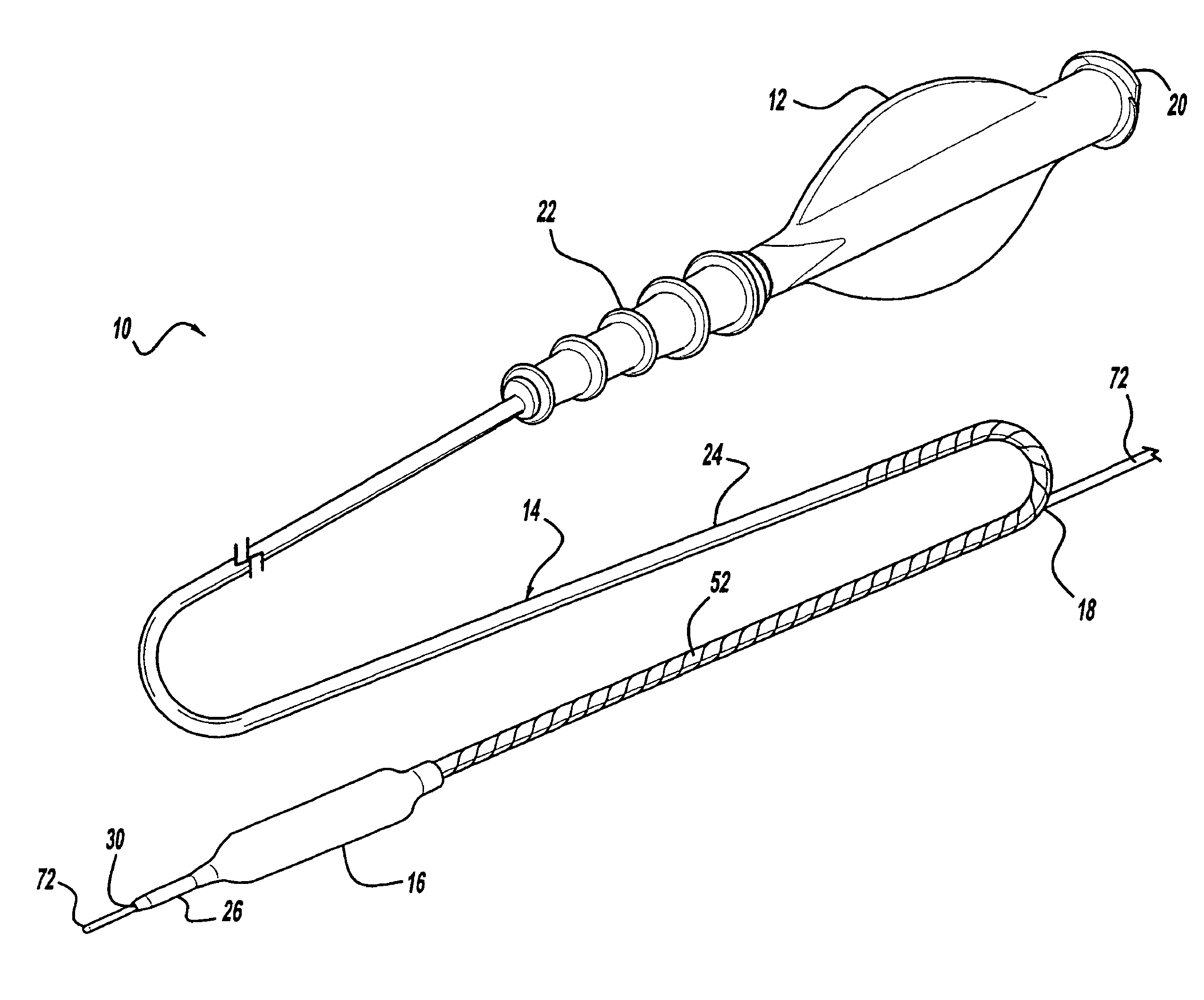 Rapid-exchange balloon catheter shaft and method