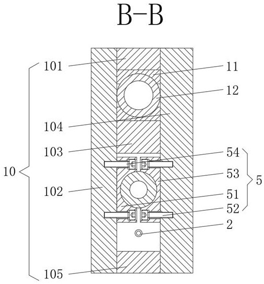 Synchronous grouting device arranged in shield body