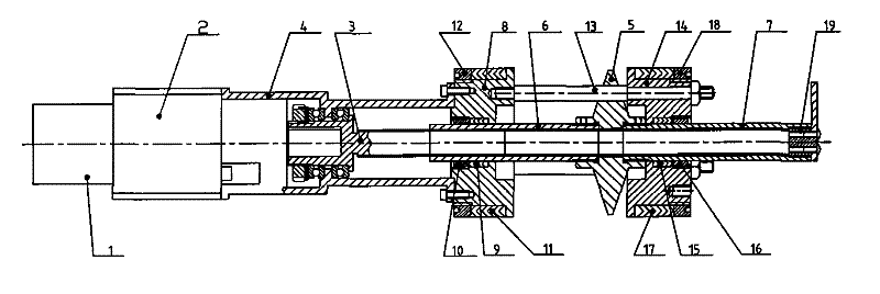 Apparatus for cleaning gun by abrasive material stream