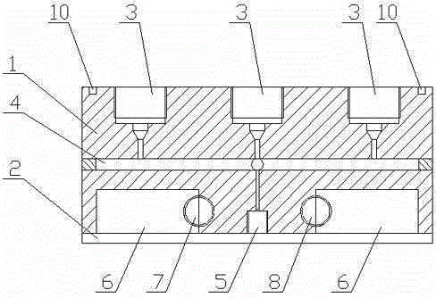 Rivet plug sealing performance detection base