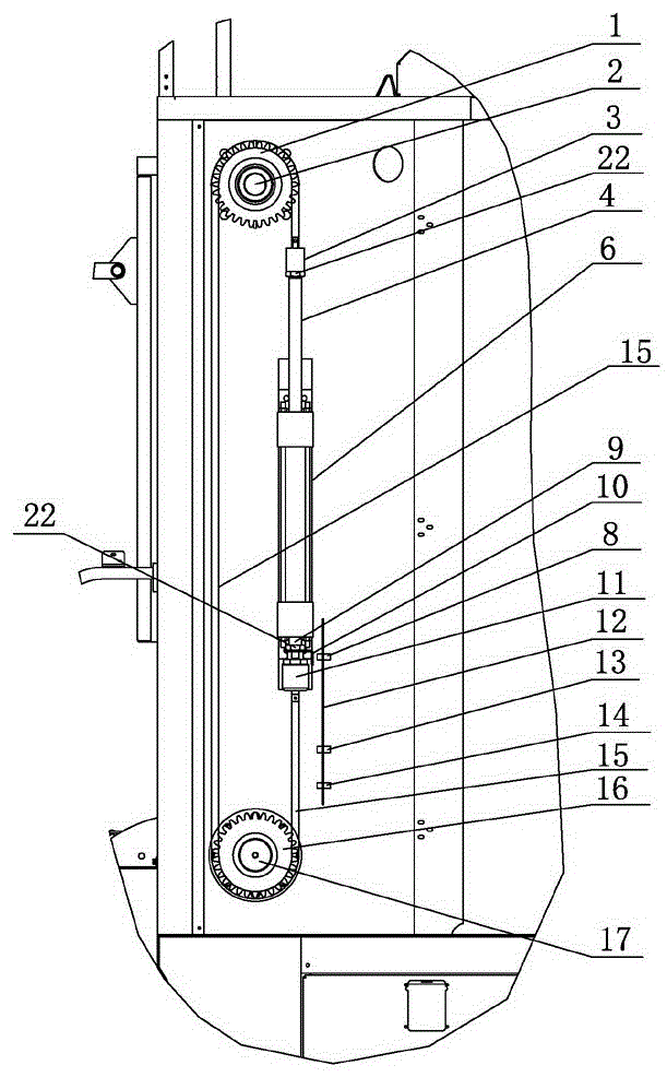 An automatic overturning frame overturning action control system