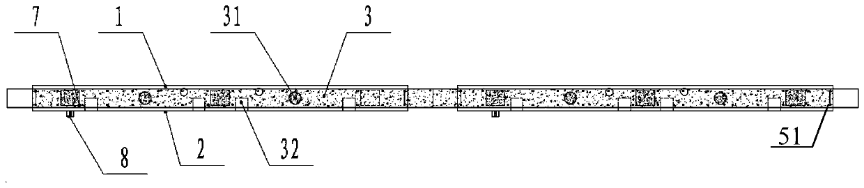 A kind of inner wall connecting structure and construction method thereof