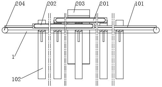 A kind of raw material cloth retrieving system and cloth retrieving method for building powder production