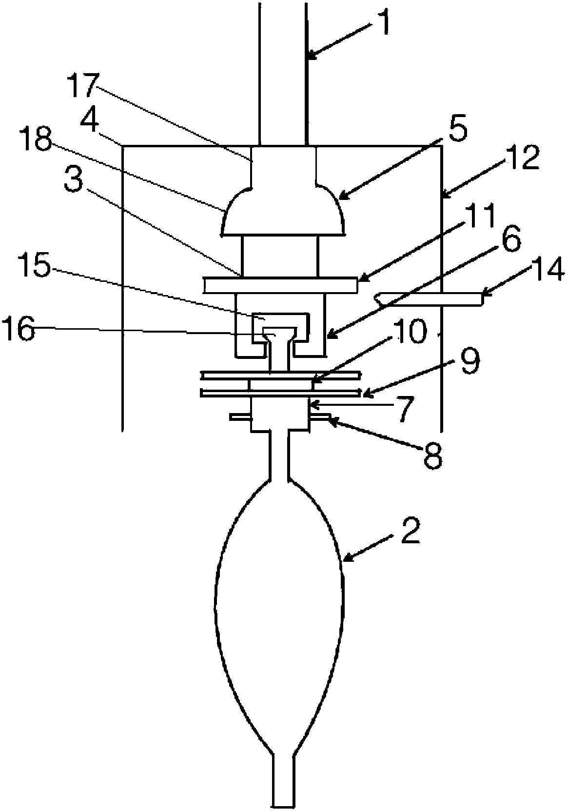 Device for improving OVD sintering efficiency and prolonging service life of lead rod and OVD sintering method