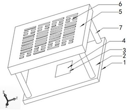 High-manufacturability trigram-type primitive metamaterial coating type microstrip antenna and design method thereof