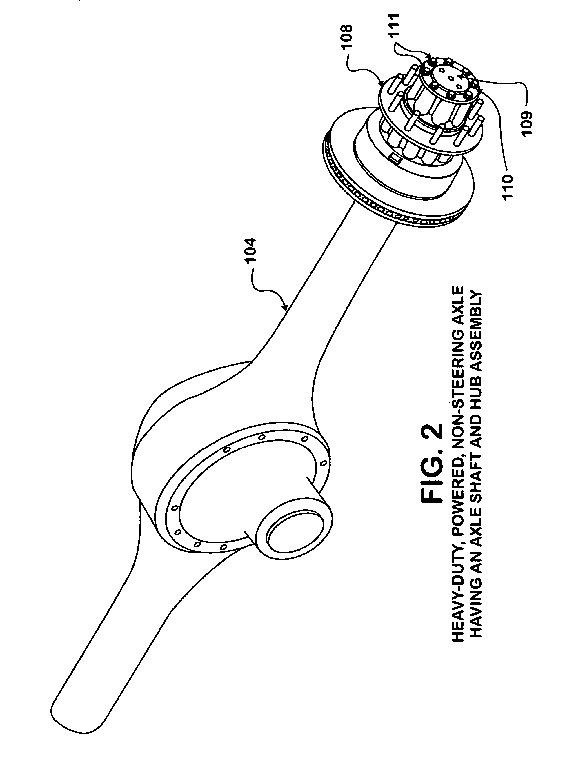 Specialized, tapered bolts for rear axle shafts