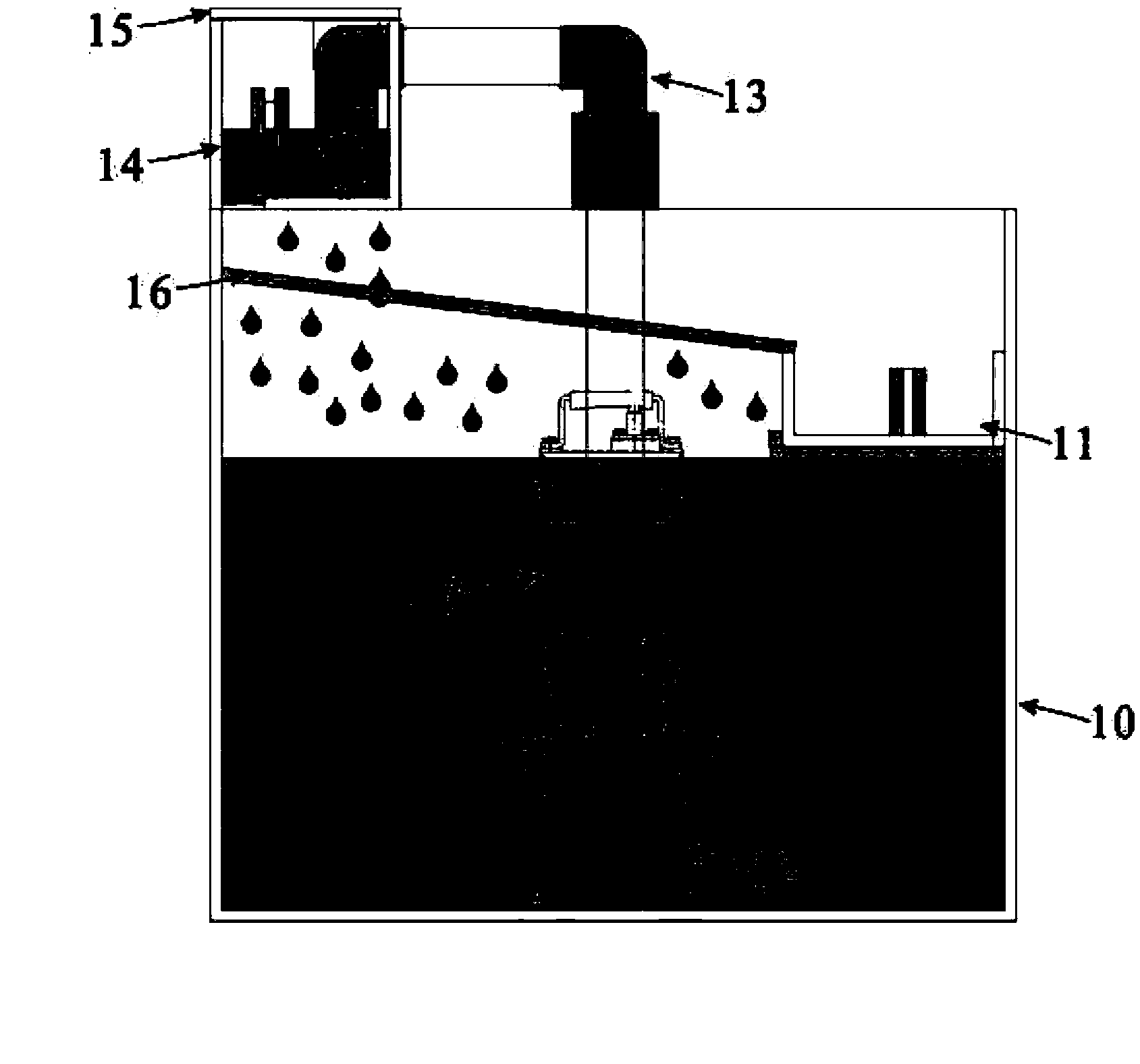 Filter water tank device