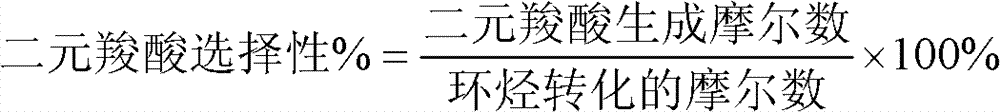 A kind of method that catalytic oxidation reaction prepares dibasic carboxylic acid