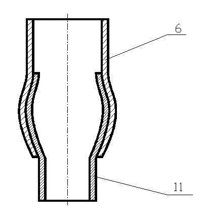 Method and device for connecting metal pipe based on laser shock wave technology