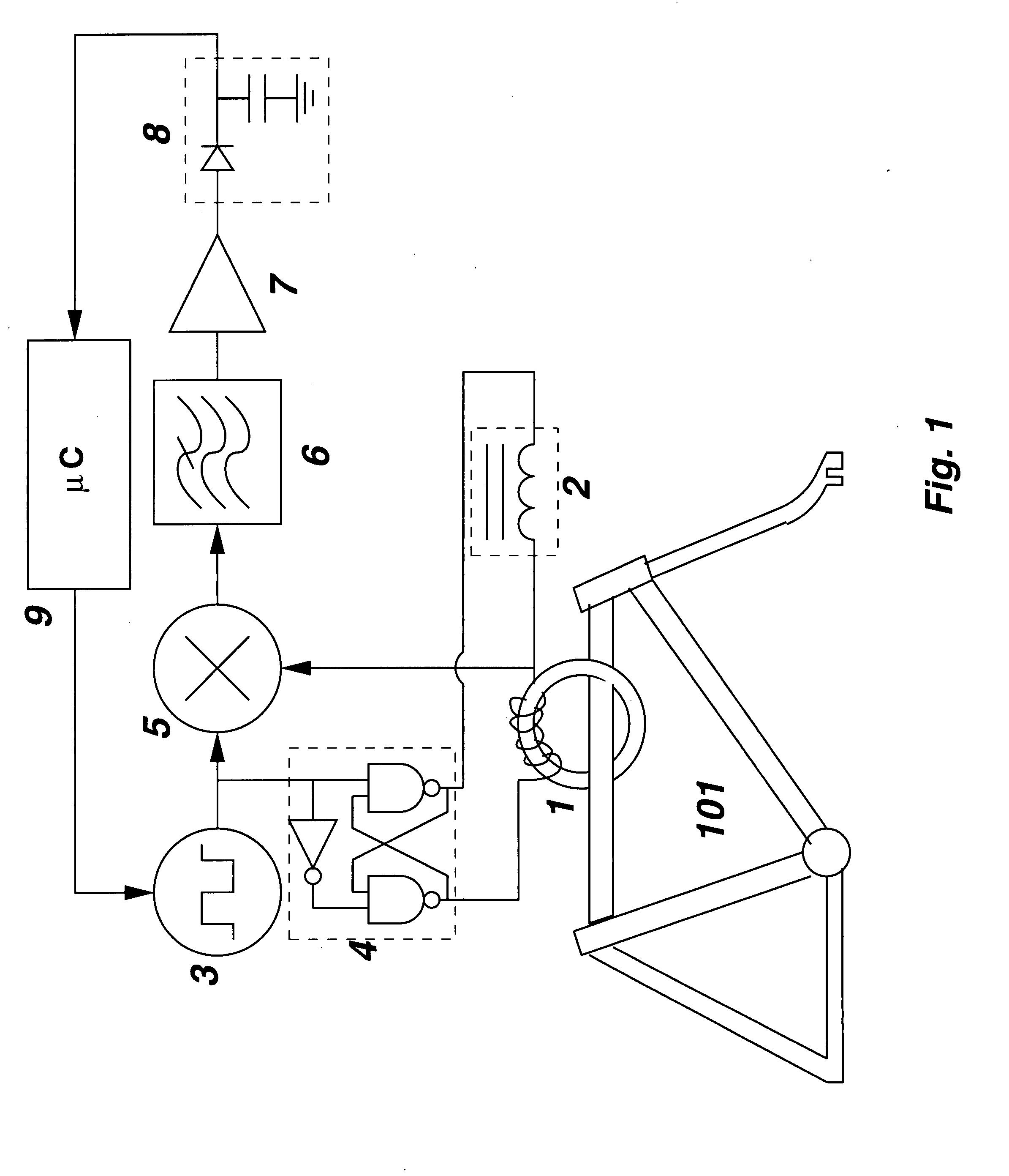 Device for activating inductive loop sensor of a traffic light control system