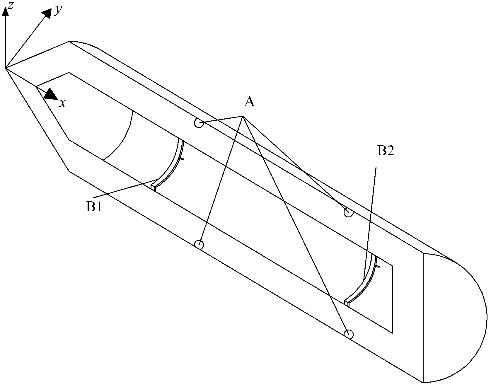 Quality property micro-adjustment structure of aircraft wind tunnel model formed by light curing and method