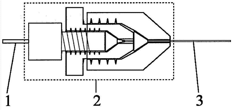 Capillary column system capable of increasing open tubular column sample loading quantity by variable-diameter packing column