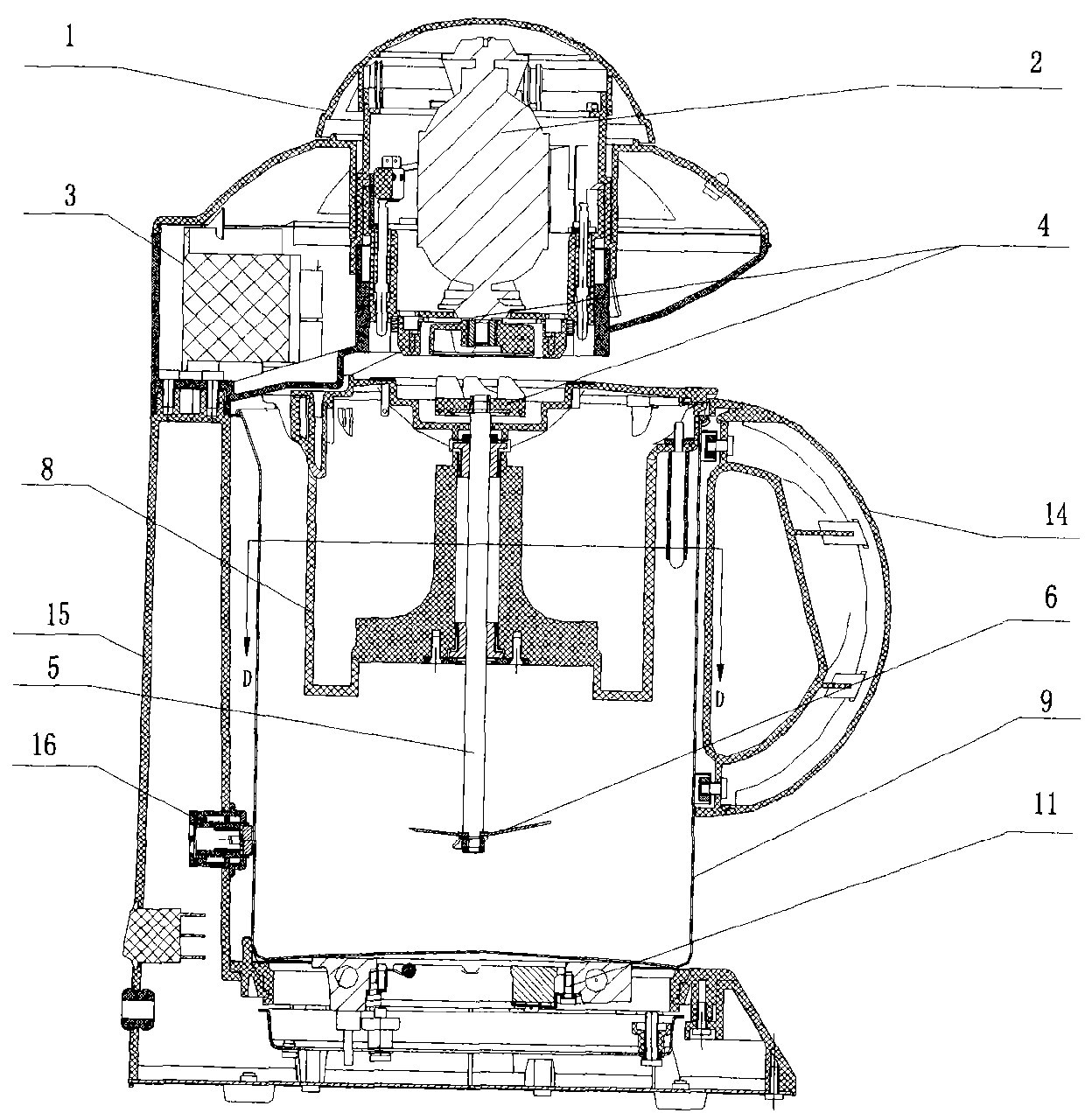 Improved soya-bean milk maker