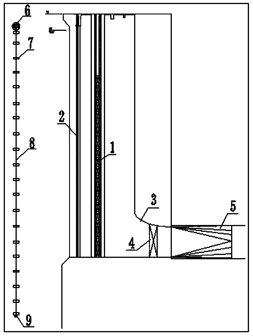 A water temperature observation device and method for layered water intake by a stacked door of a reservoir